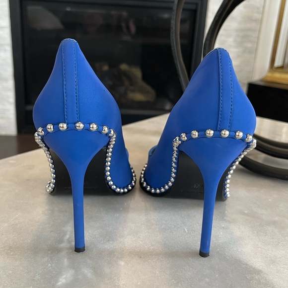 Authentic Alexander Wang Rie Reflective Studded Stiletto Pumps Size 8 - Picture 13 of 13